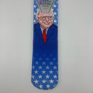 Bernie Sanders Living Royal Blue Star Socks